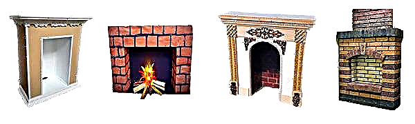 How to make a decorative fireplace with imitation of fire