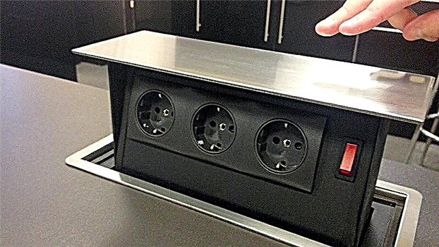 Built-in sockets in the countertop: varieties, features + tips for selection and installation