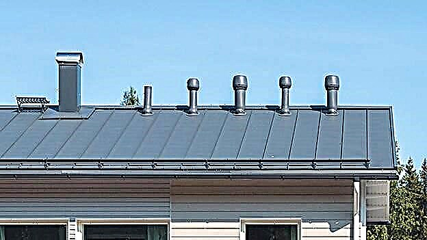Installatie van ventilatie op het dak: installatie van de ventilatie-uitlaat en voedingseenheden