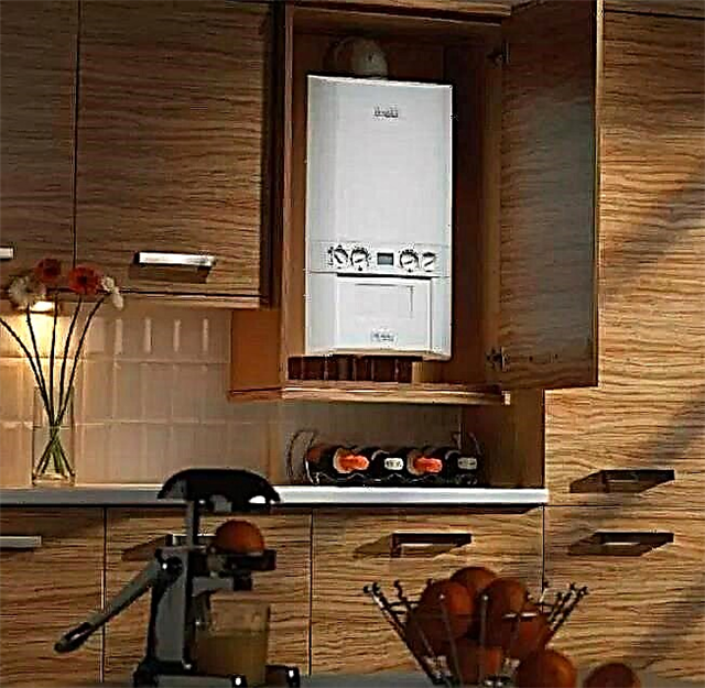Mutfakta bir gaz kazanı nasıl gizlenir: en iyi tasarım seçenekleri ve maskeleme ipuçları