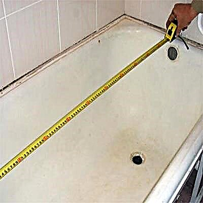 الأحجام القياسية لأحواض الاستحمام: الأبعاد القياسية لأعمال السباكة المصنوعة من الأكريليك والحديد الزهر
