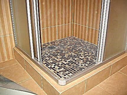 Tile shower tray: petunjuk konstruksi terperinci