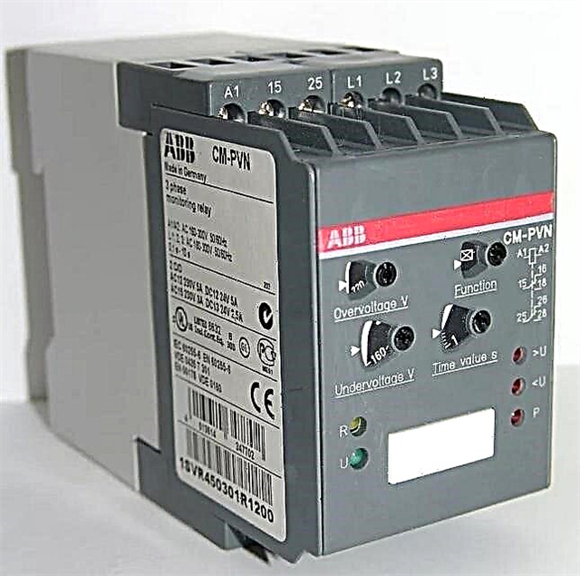 Phase control relays: operating principle, types, marking + how to adjust and connect