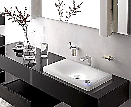 Overhead sink on the countertop in the bathroom: how to choose + installation manual