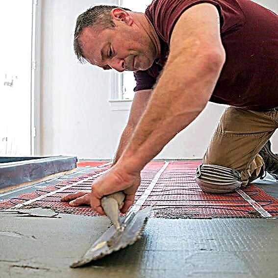コンクリート床のリノリウムの下に暖かい床を作る方法：詳細な手順