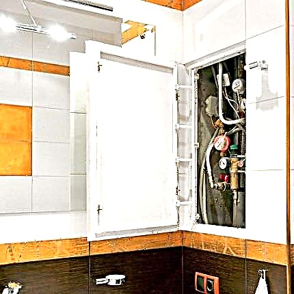 Revision plumbing hatches for bathroom and toilet: types, placement rules, mounting features