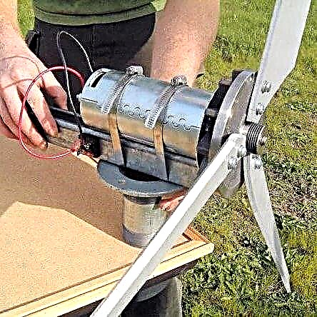 Gerador eólico de bricolage de uma máquina de lavar: instruções de montagem de um moinho de vento