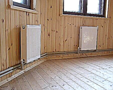 Stoomverwarming in een woonhuis en in het land op basis van de oven of ketel